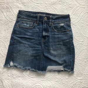 American Eagle High Rise Jean Skirt